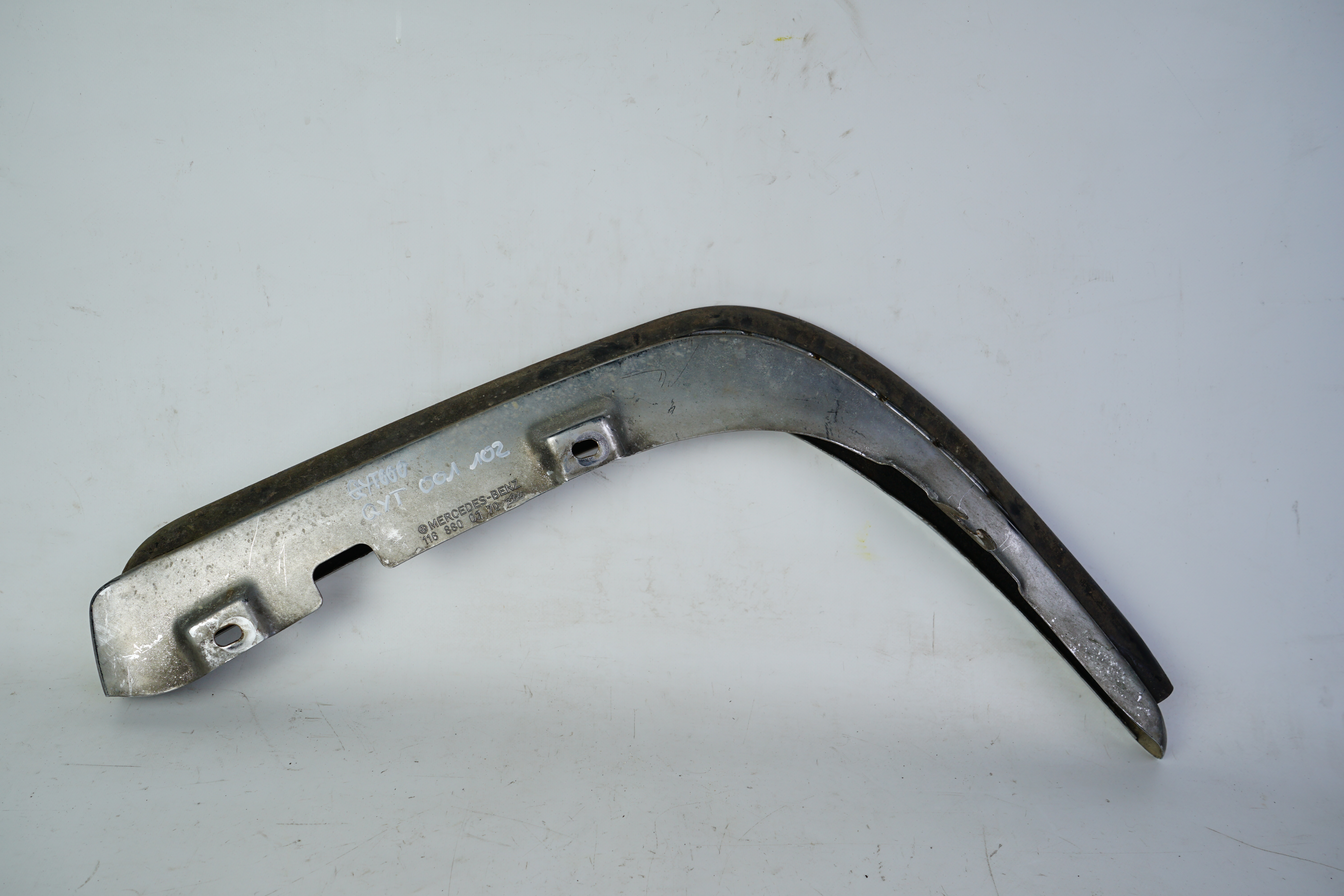 oberer Stoßstangenecke vorn links W116 280S-450SEL 6.9 Chromstoßstange vorn A1168800170