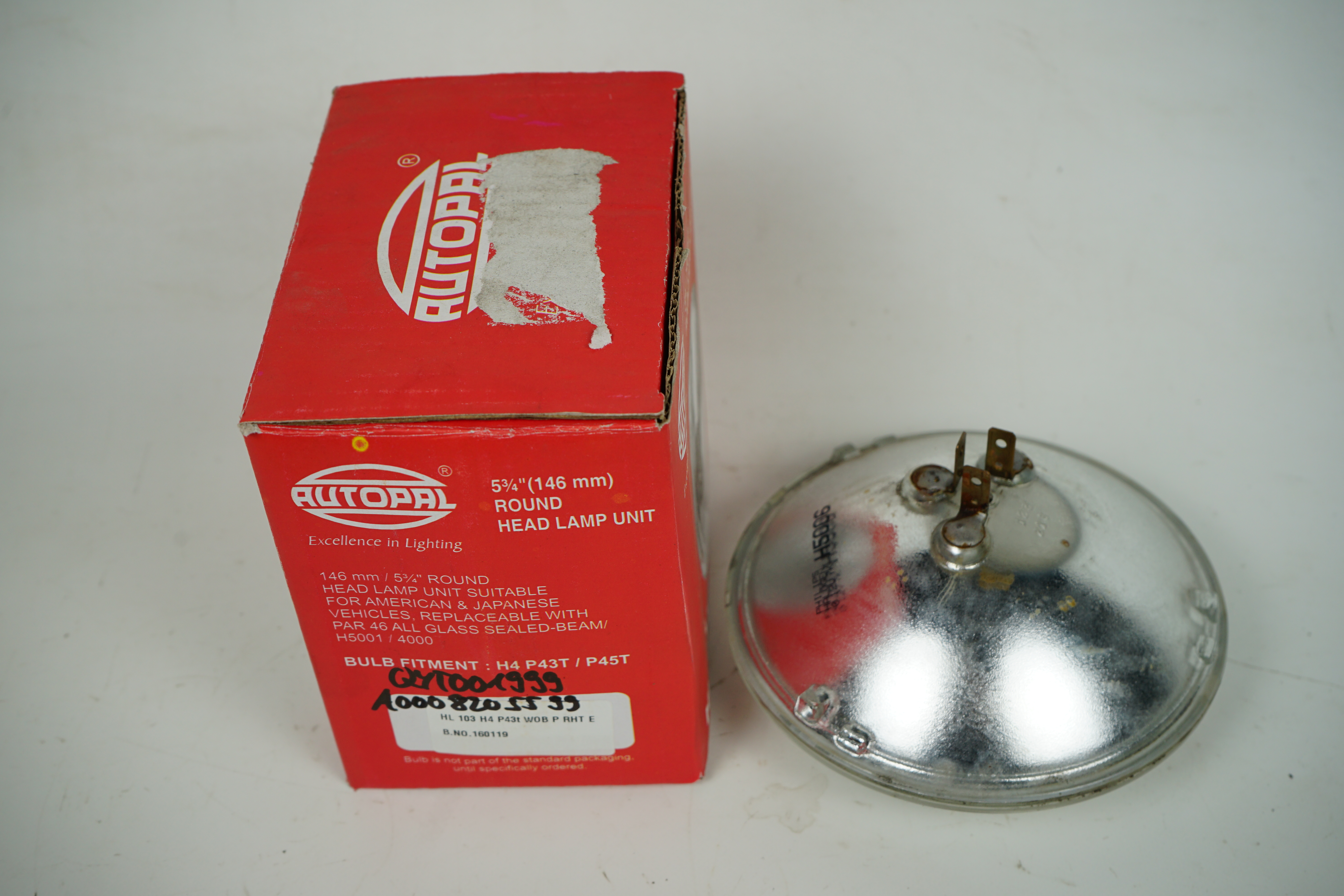 Einsatz Sealed-Beam H4 Mercedes-Benz C107 R107 W108 W109 W111 W112 W116 Scheinwerfereinsatz Abblendlicht klar weiß A0008263699 A0008265599