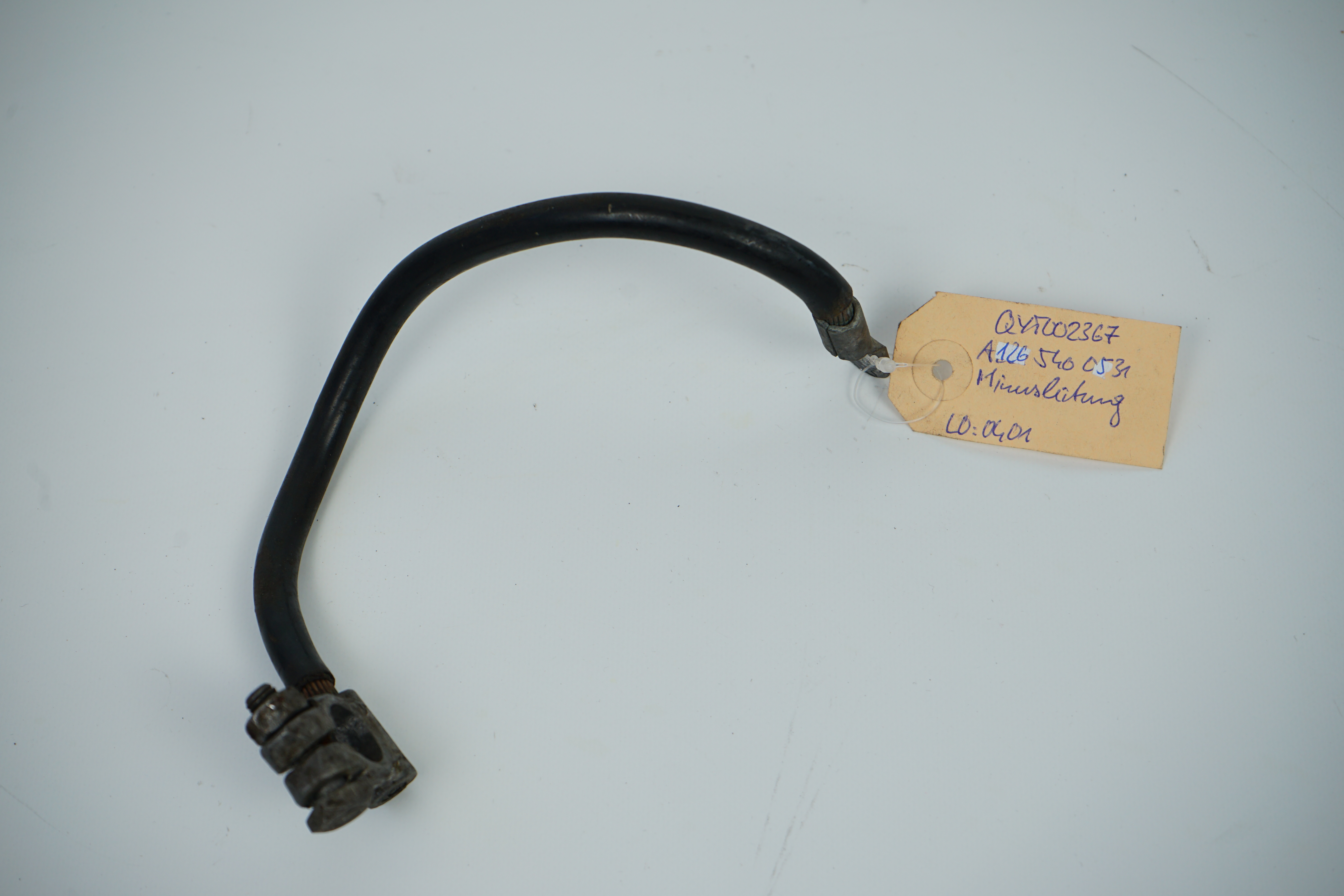 Minusleitung Mercedes-Benz C107 R107 W116 C123 S123 W123 A124 C124 S124 W124 C126 W126 W638 Leitung Batterie-Minuspol zur Masse A1165400631 A1265400531