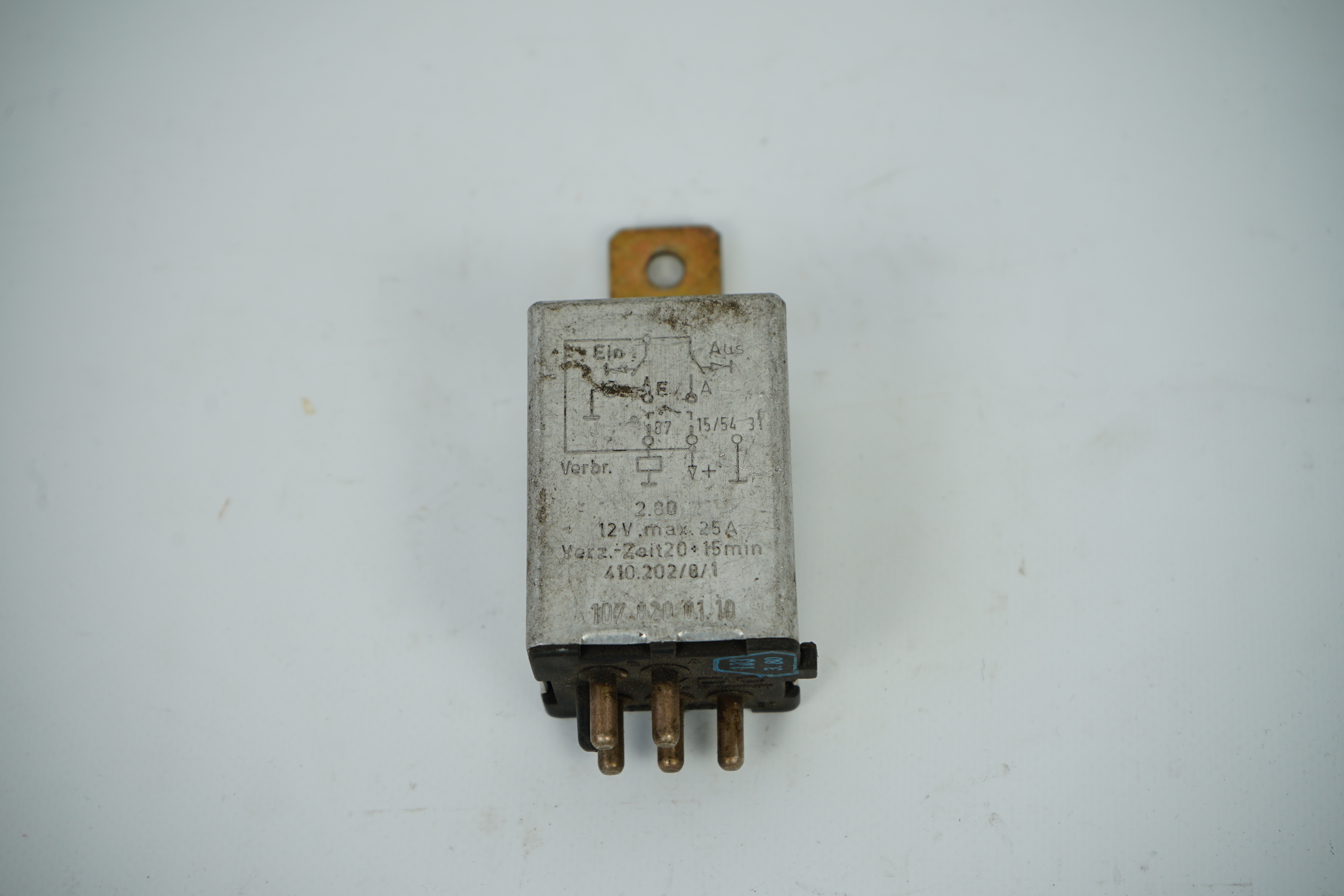 Relais heizbare Heckscheibe Alu Ausführung Mercedes-Benz W100 R107 C107 W108 W109 W114 W115 W116 Verzögerungsrelais Heckscheibenheizung A1268201210 A1268203110 A1078200110 A1078200010 VDO 410.202/0/1