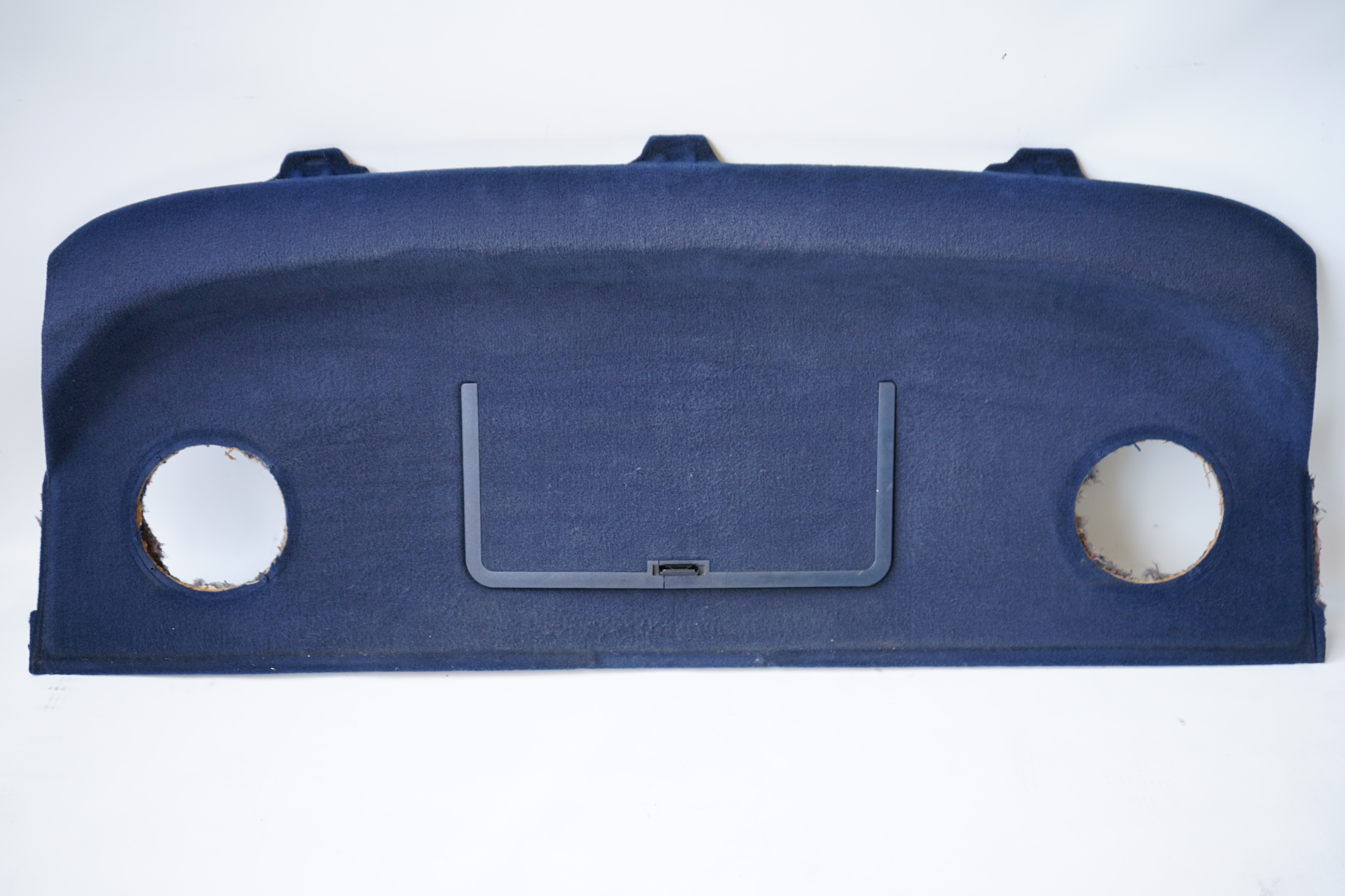 Verkleidung Rückwand oben ohne Kopfstützen/ Lautsprecher rund C124 Coupé 230CE - E320 E-Klasse Hutablage A1246901049 5090 blau