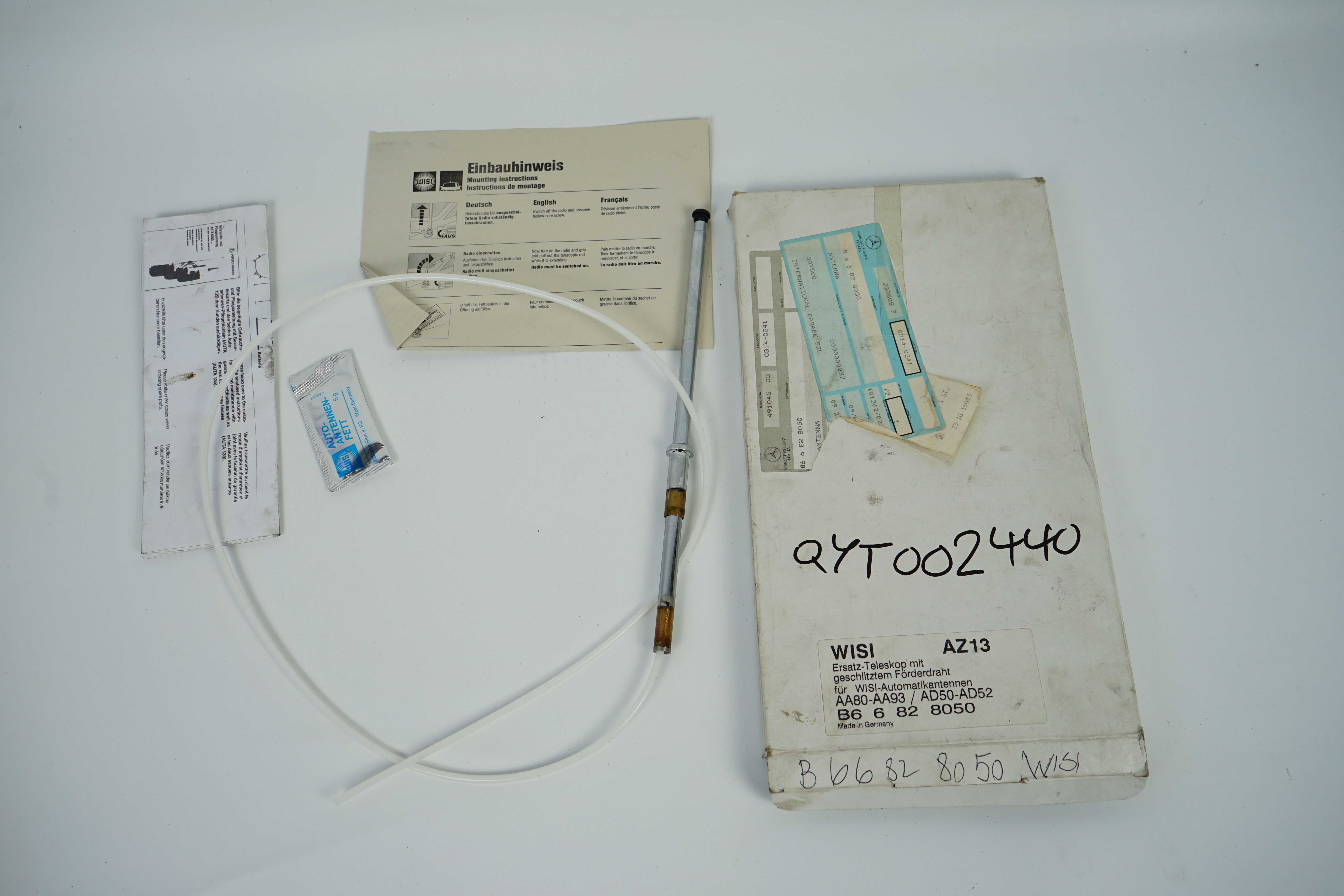 Teleskop WISI Antenne Mercedes-Benz R107 W123 W124 W126 R129 W140 W201 Ersatzteleskop für Wisi Automatik Antenne B66828050 Q6828050
