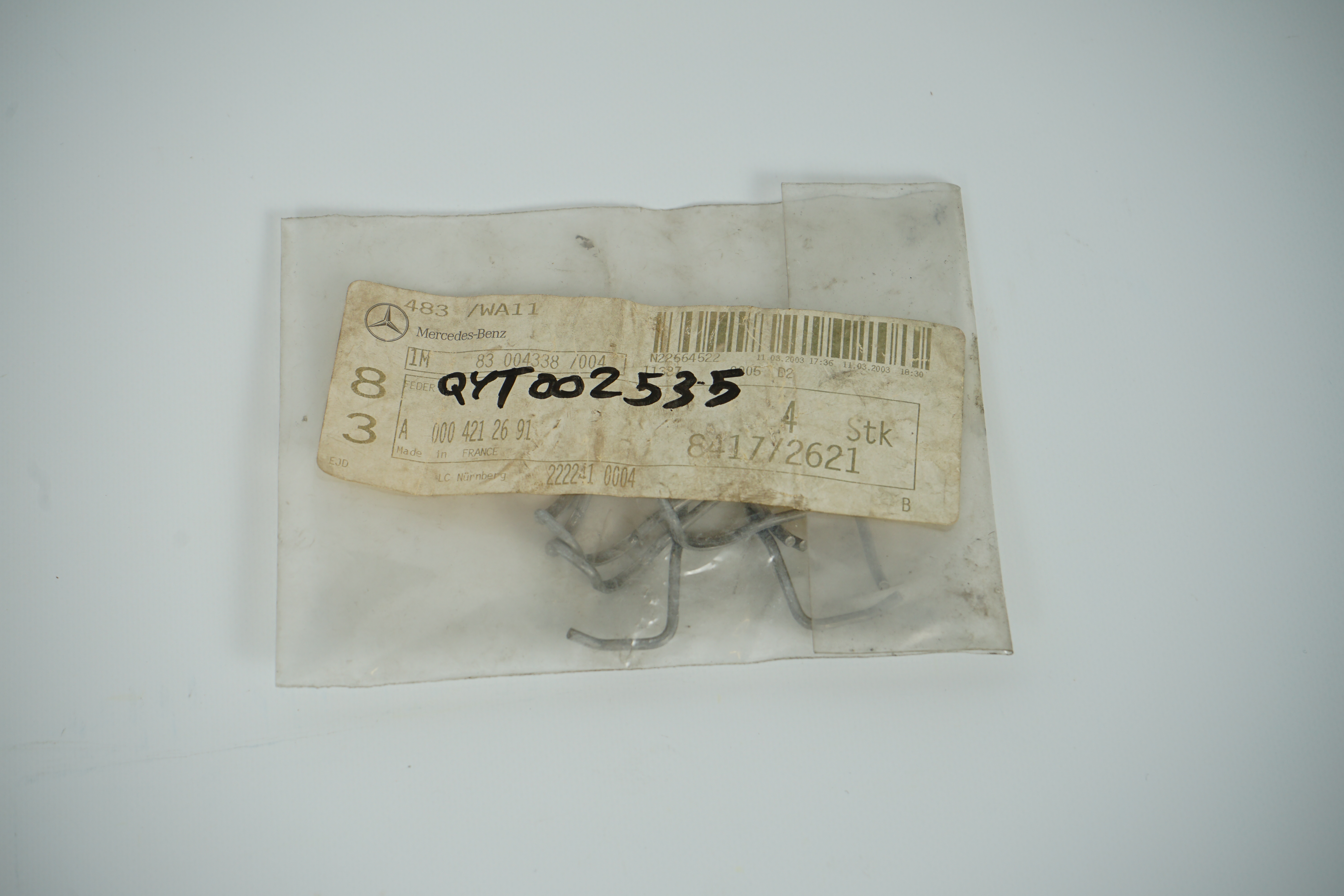 Spreizfeder BENDIX Bremsanlage Mercedes-Benz C123 S123 W123 Coupé Kombiwagen T-Modell Limousine Feder Rückstellfeder Haltefeder Vorderbremse A0004212691 für A1234200383 A1234200483